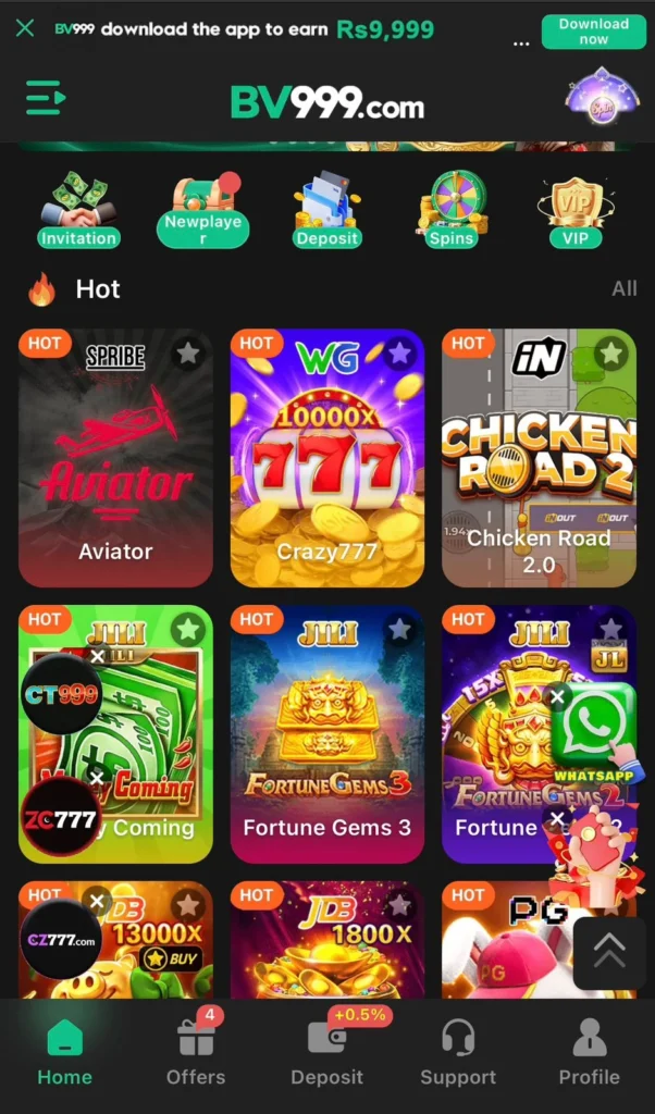 multiple games in BV999. BV999 GAME APK DOWNLOAD
