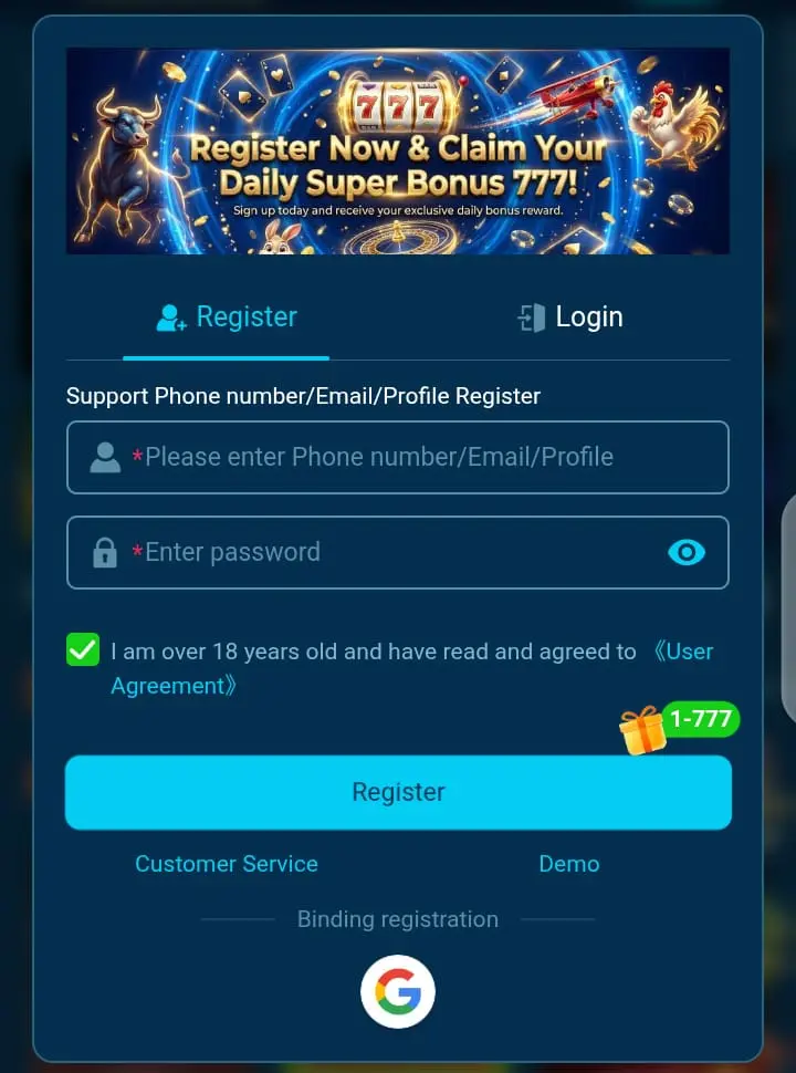 966PK registration screen showing sign up steps for Pakistani users