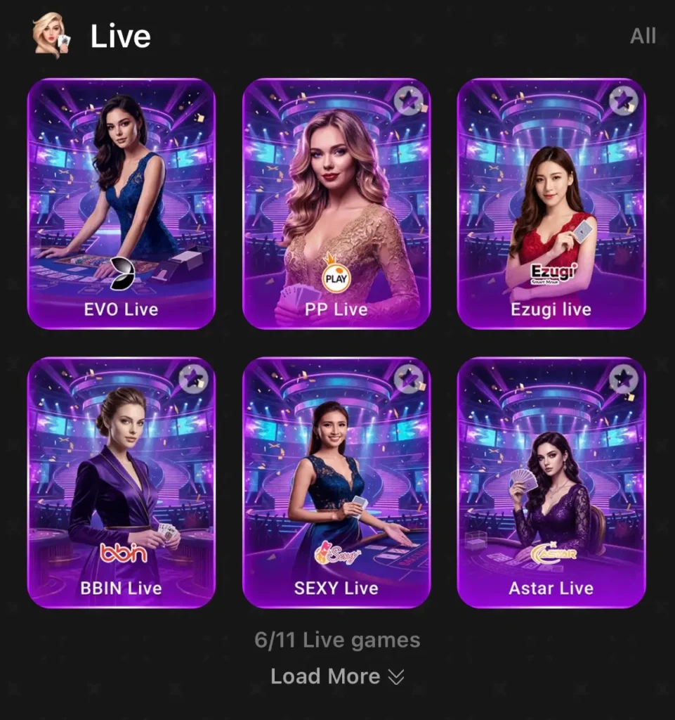 live games in k6 game APK