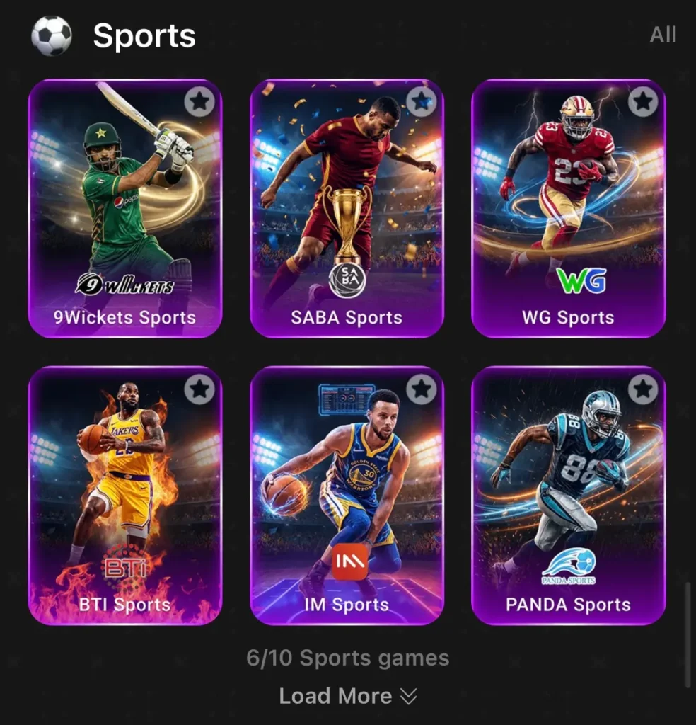 Sport games in k6 game APK