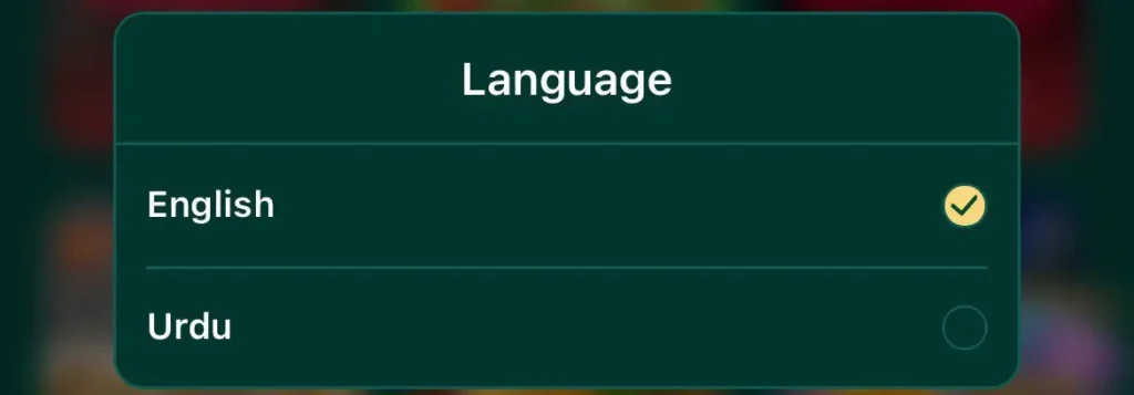  EQ668 Game language change option