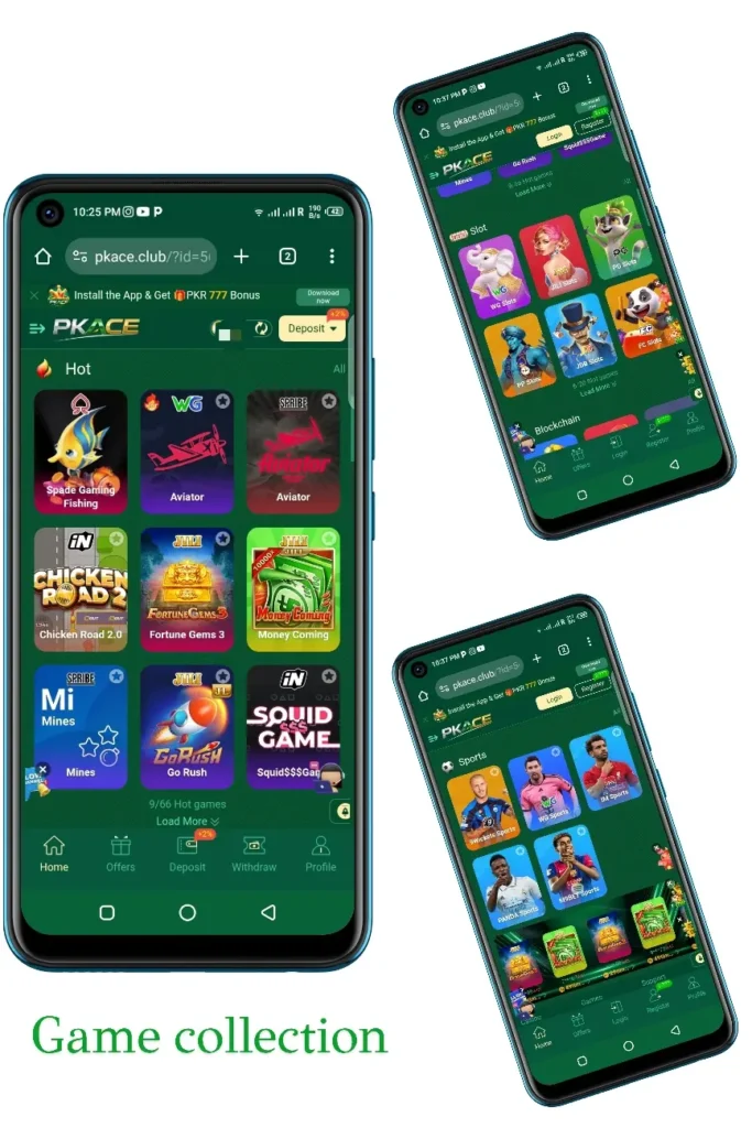 PKACE APK games option