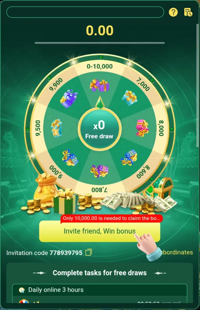 spin awards in m999 game apk 