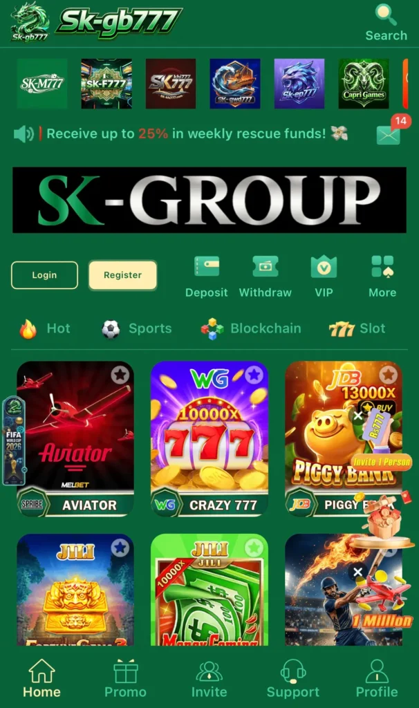 sk-gb777 games and game categories