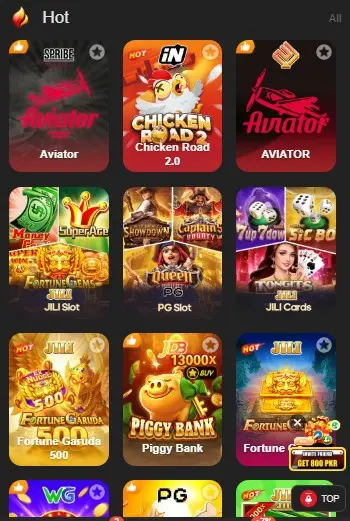 hot games in b77 bet